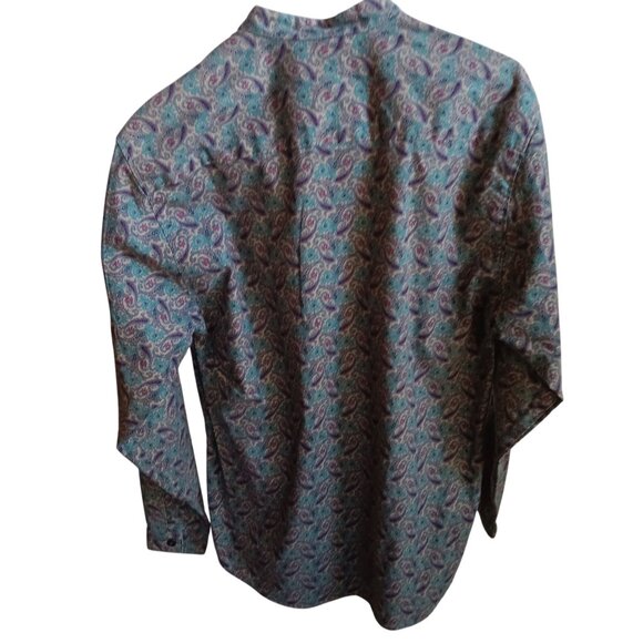 Mens Small Vintage Shirt Wah Maker Paisley Button-Up Pullover Paisley Made USA - Picture 6 of 7